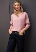 Basic Dolman Pullover powder pink mel.