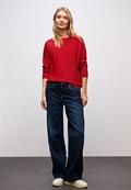 Basic Dolman Pullover racing red
