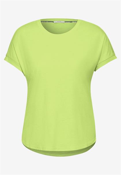 Basic Glitzer T-Shirt soft lime melange
