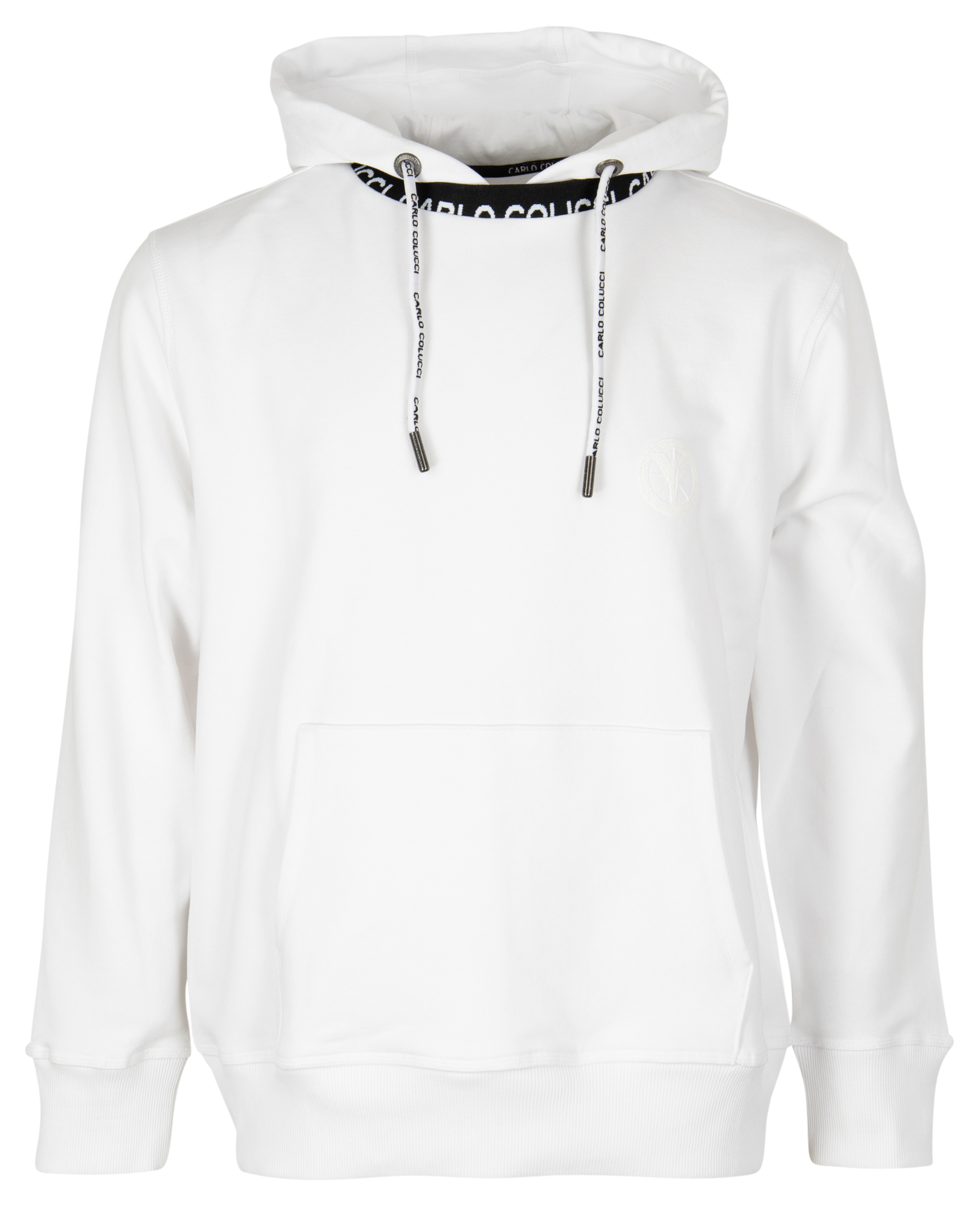 Carlo Colucci Herren Pullover C4716 Weiß - hoodie