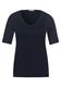 Basic Kurzarmshirt deep blue