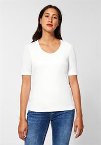 Basic Kurzarmshirt white