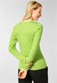 Basic Langarm Streifenshirt shiny apple green