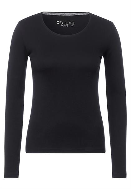 Basic Langarmshirt black