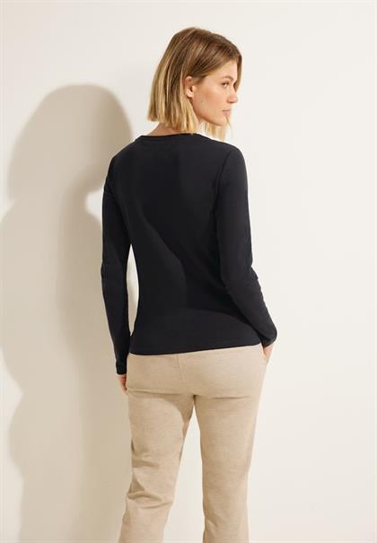 Basic Langarmshirt black