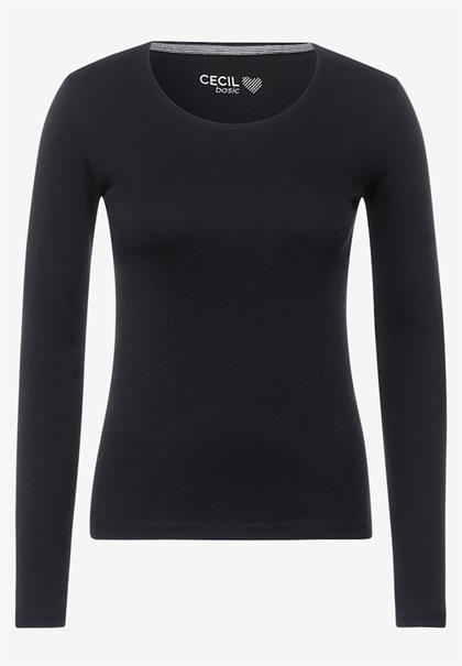 Basic Langarmshirt black