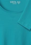 Basic Langarmshirt frosted aqua blue