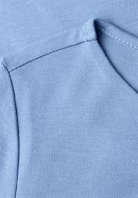 Basic Langarmshirt frosted blue