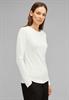 Basic Langarmshirt off white