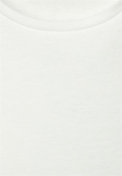 Basic Langarmshirt off white