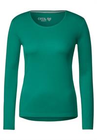 Basic Langarmshirt smaragd green