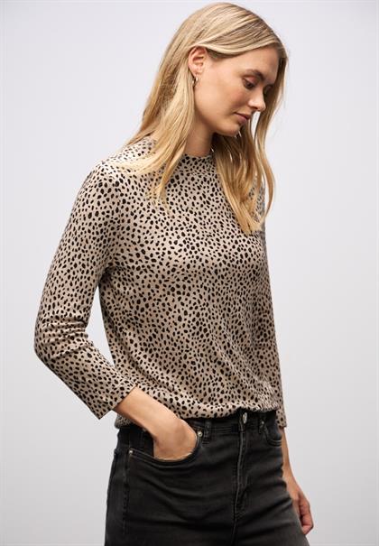 Basic Leo Turtleneck Shirt sanded beige