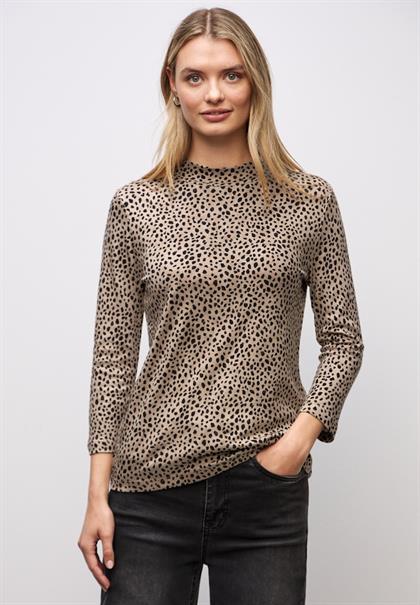 Basic Leo Turtleneck Shirt sanded beige