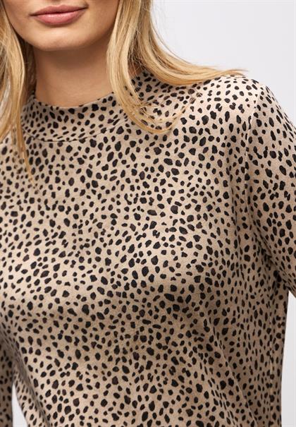 Basic Leo Turtleneck Shirt sanded beige