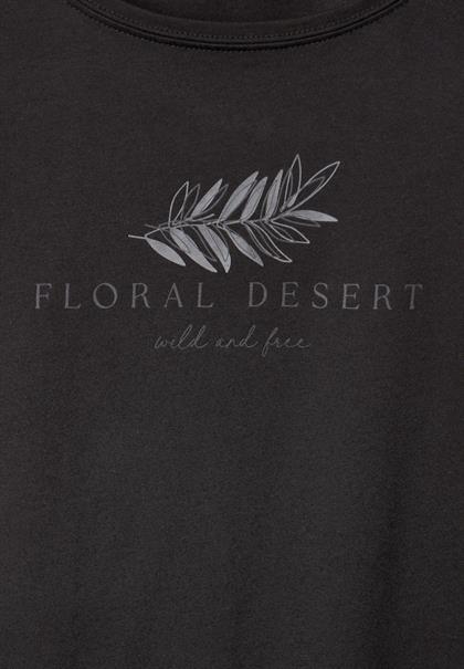 Basic Partprint T-Shirt black