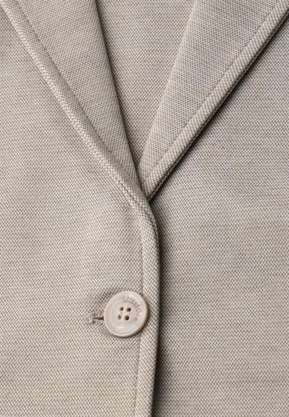 Basic Piqué Blazer light terra mocha