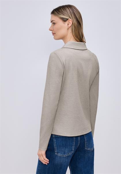 Basic Piqué Blazer light terra mocha