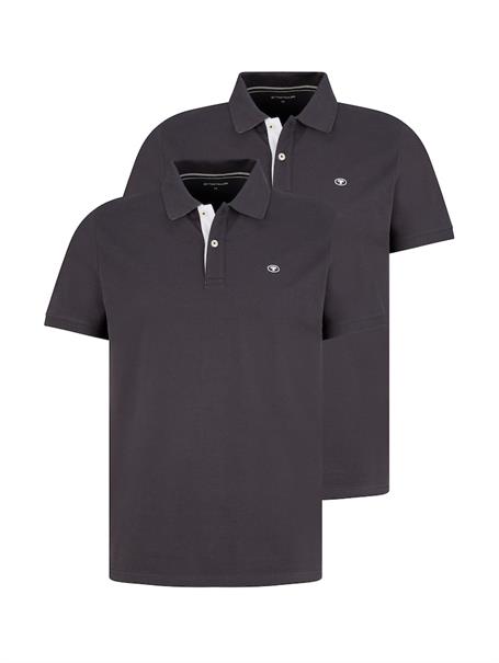 Basic Poloshirt phanton dark grey