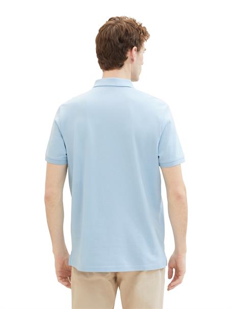 Basic Poloshirt washed out middle blue
