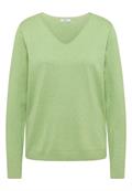 Basic Pullover bamboo green melange