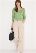 Basic Pullover bamboo green melange