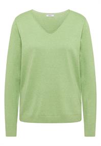 Basic Pullover bamboo green melange