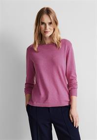 Basic Pullover cozy pink melange