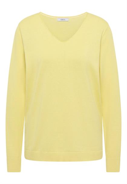 Basic Pullover iced yellow melange