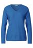 Basic Pullover intense gentle blue melange