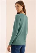 Basic Pullover jewel green melange