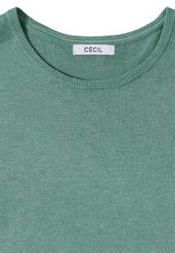 Basic Pullover jewel green melange