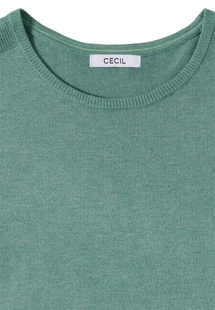 Basic Pullover jewel green melange