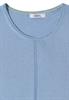 Basic Pullover mit Rundhals easy blue
