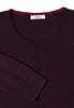 Basic Pullover mit Rundhals eggplant red