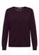 Basic Pullover mit Rundhals eggplant red