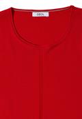 Basic Pullover mit Rundhals flame red
