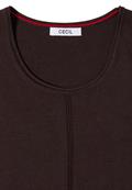 Basic Pullover mit Rundhals truffle brown
