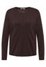 Basic Pullover mit Rundhals truffle brown