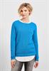 Basic Pullover mit Struktur club blue