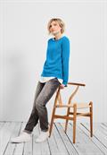 Basic Pullover mit Struktur club blue