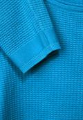 Basic Pullover mit Struktur club blue