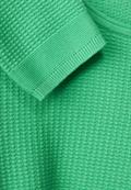 Basic Pullover mit Struktur smash green