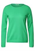 Basic Pullover mit Struktur smash green