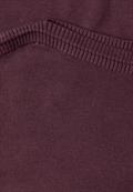 Basic Pullover mit U-Boot-Ausschnitt rustic rouge