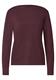 Basic Pullover mit U-Boot-Ausschnitt rustic rouge