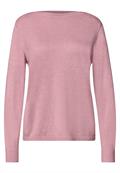 Basic Pullover mit U-Boot-Ausschnitt vintage blush mel.