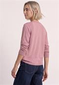 Basic Pullover mit U-Boot-Ausschnitt vintage blush mel.