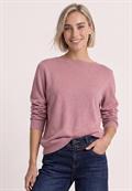 Basic Pullover mit U-Boot-Ausschnitt vintage blush mel.