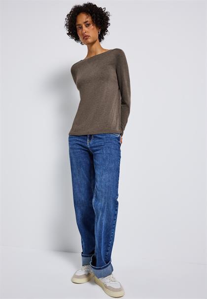 Basic Pullover nomad brown mel.