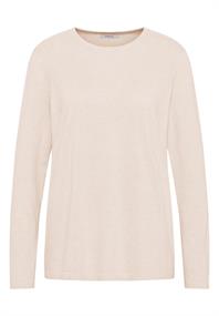 Basic Pullover oat milk beige melange